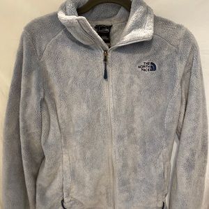 North face fuzzy zip up